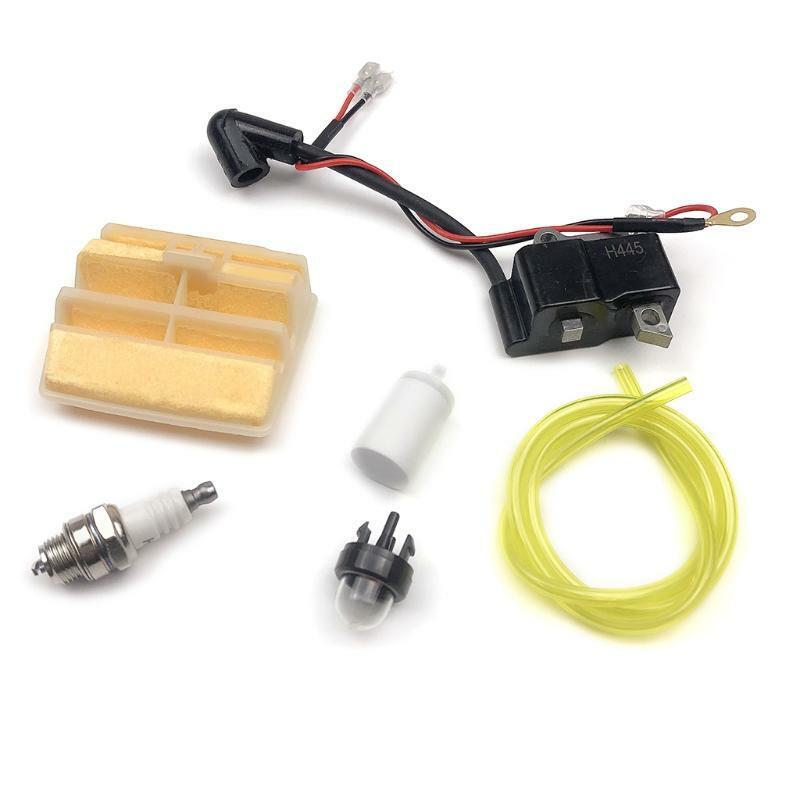 Ignition Coil Air Filter Primer Bulb Spark Plug for 445 450 JONSERED 2245 2250 C
