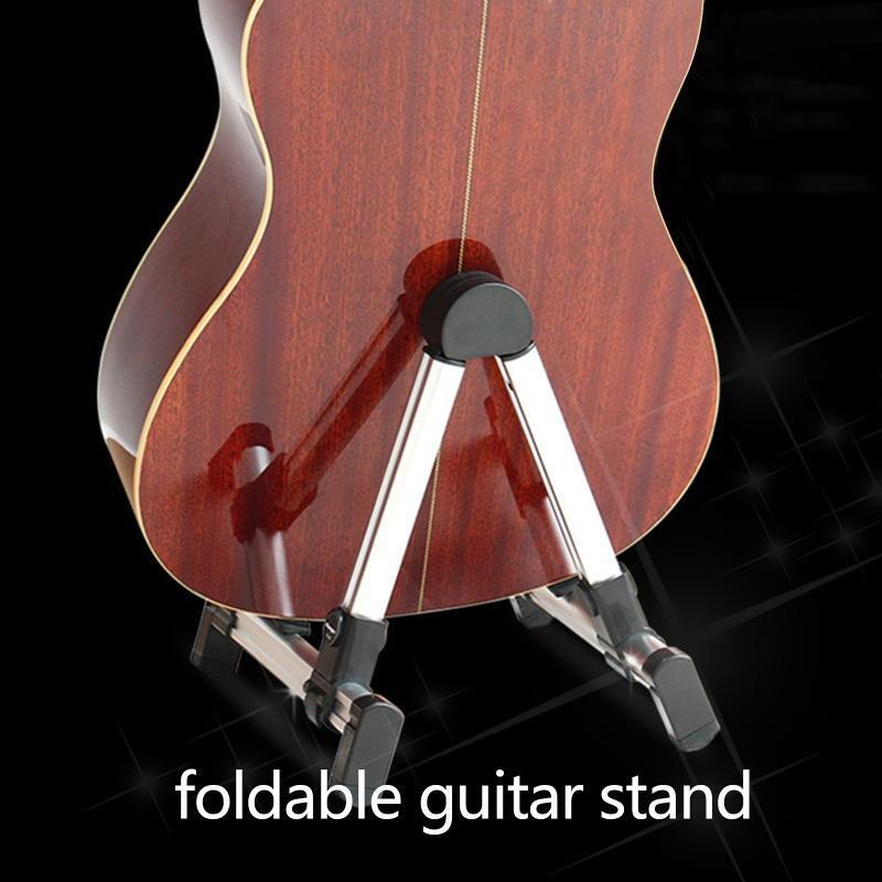 Aluminum Alloy A-Frame Universal Folding Acoustic Guitar Bass Floor Stand