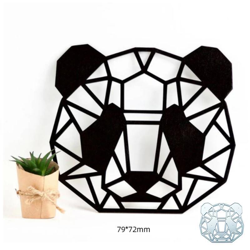 Panda Metal Cutting Dies Stencil DIY Scrapbooking Album Paper Card Template Mold