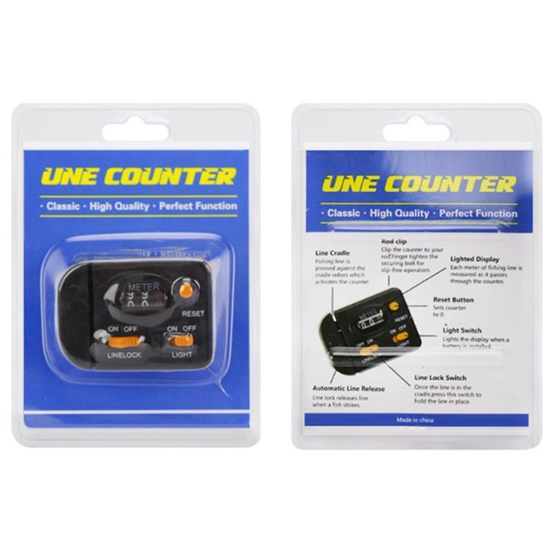 Winding Fishing Counter Line Length Gauge Depth Finder Digital Tackle Fishing