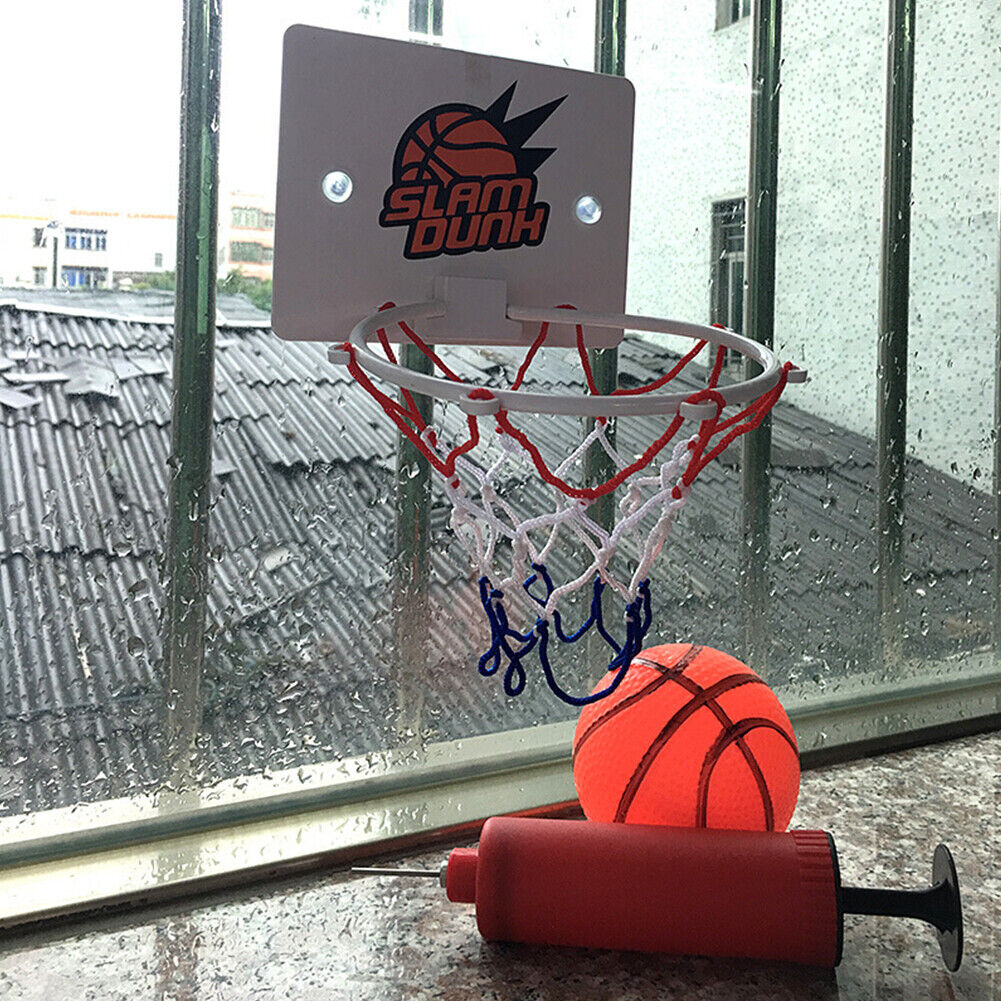Mini Basketball Backboard Hoop Netball Board Box Set Kids Indoor Ball Game
