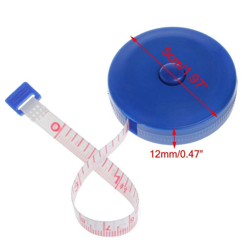 Retractable Ruler Tape Measure 60 inch 1.5m For Sewing Cloth Dieting Tailor
