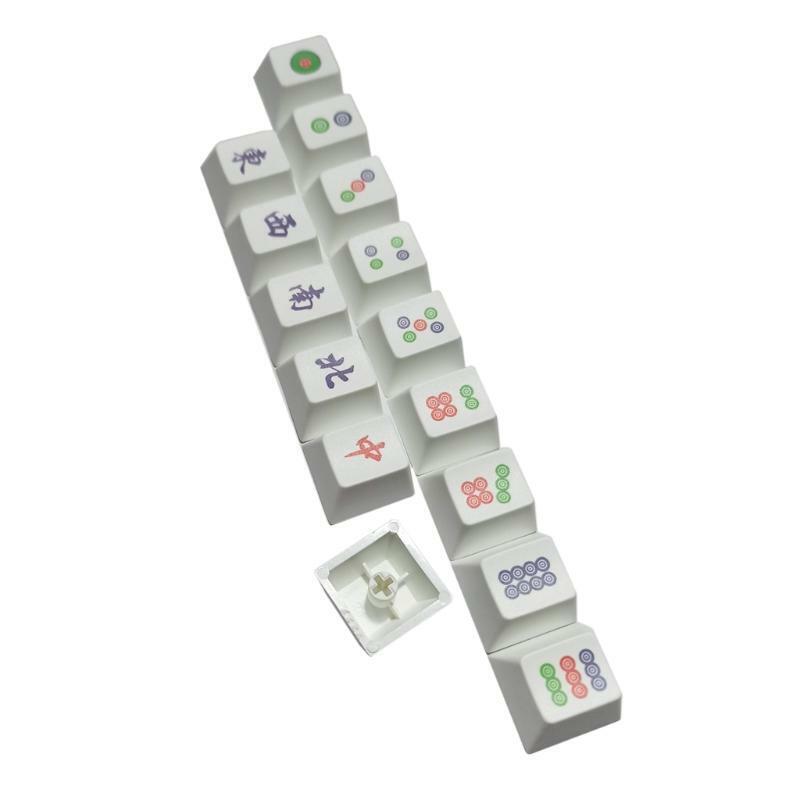 15Pcs PBT OEM Mahjong Keycap Dye Sublimation Keycap Mechanics Keyboard Key Caps