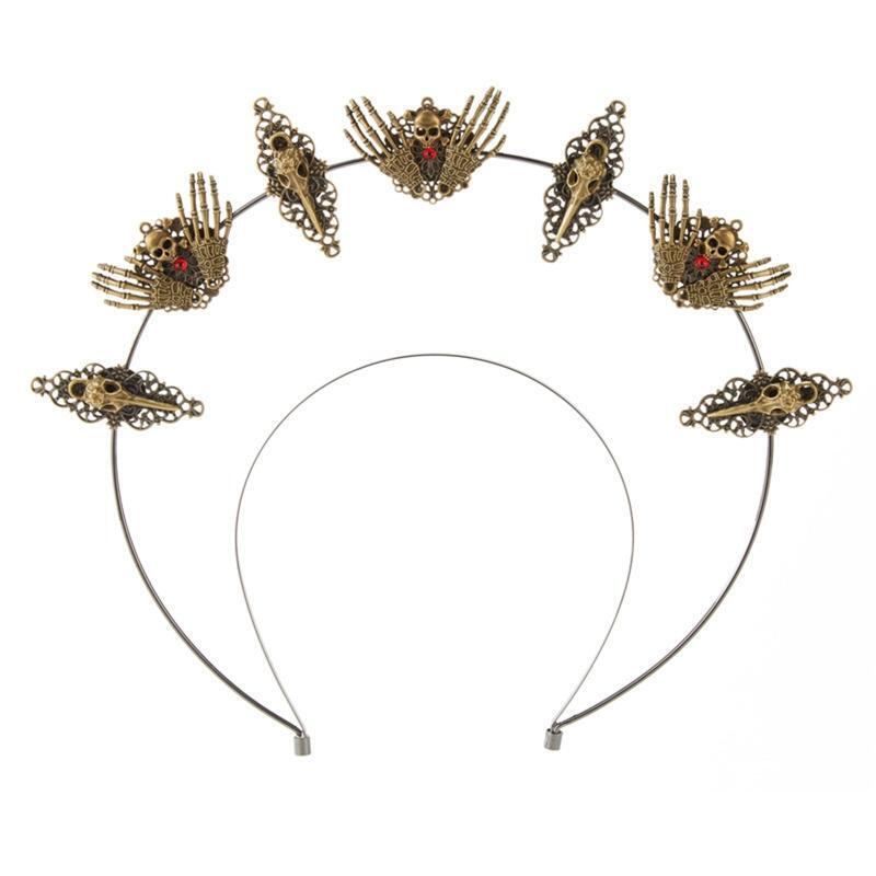 Goth Halo Crown Headband Baroque Tiara Crown Gorgeous Mary Halo Headdress