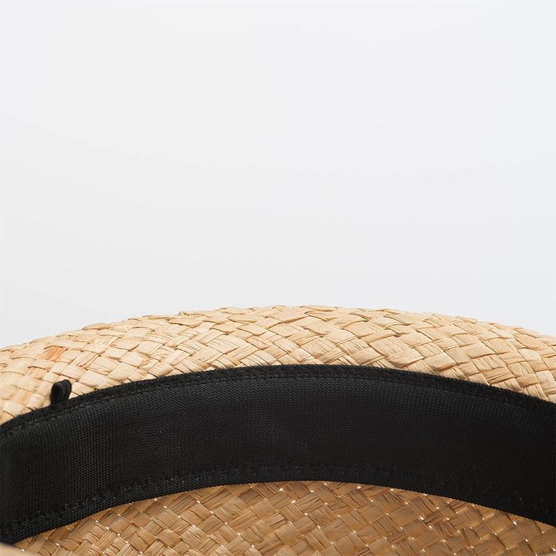 Lovely Ribbon Bowknot Dome Top Hat Children Straw Hat Sun Protection for Party