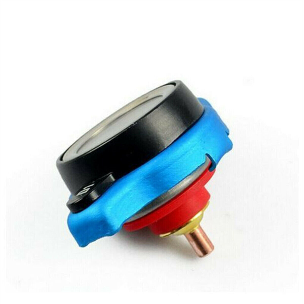 For Racing Thermostatic Gauge Radiator Cap 1.1 bar Big Head Water Temp Meter