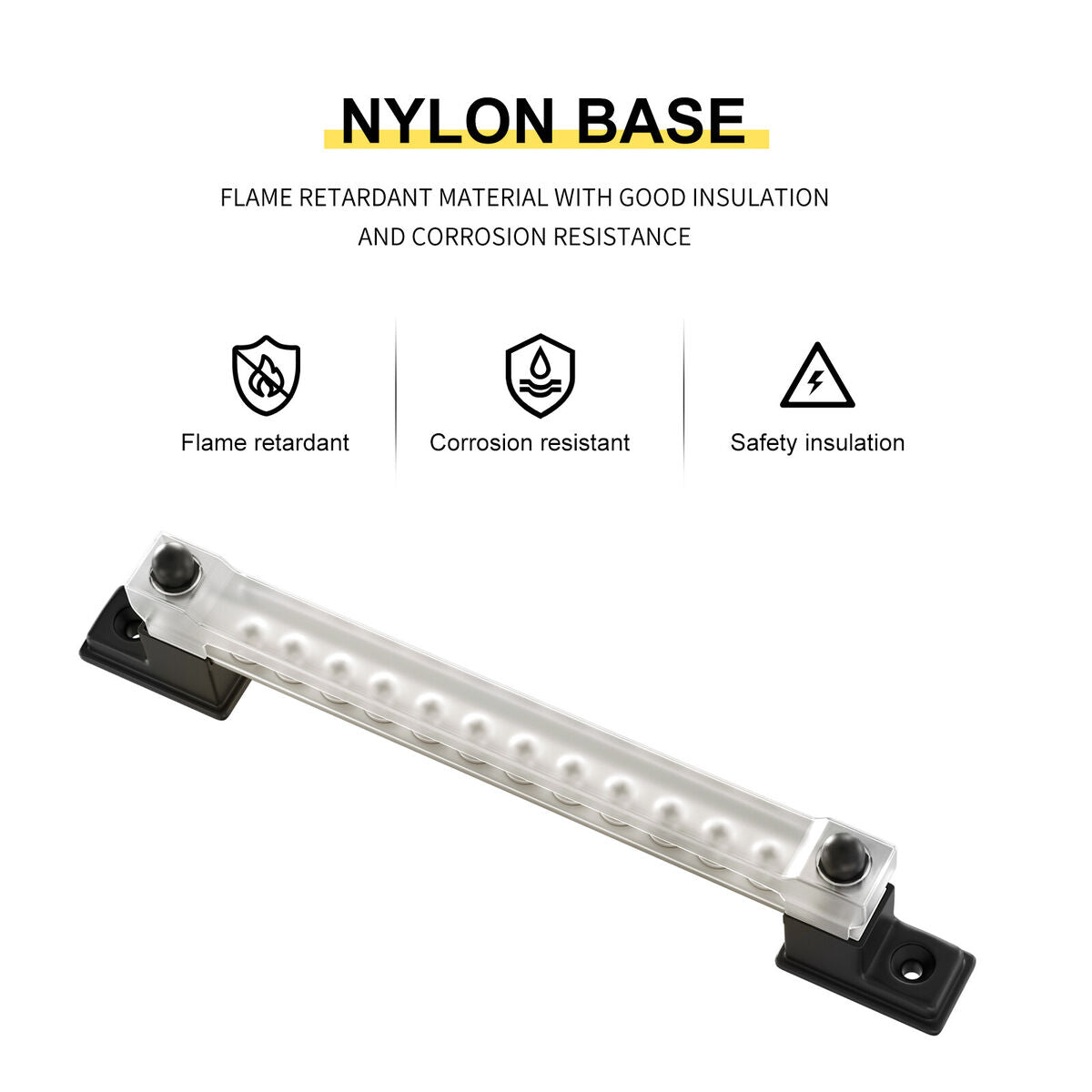 RV Yacht Single Row 12-way Single-row busbar Busbar Copper Terminal OT Terminal