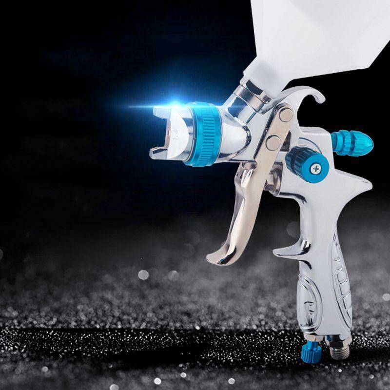 H-887 HVLP Pneumatic Lacquer Air Spray Gun 1.4mm Gravity Nozzle 600ml Cup Paint