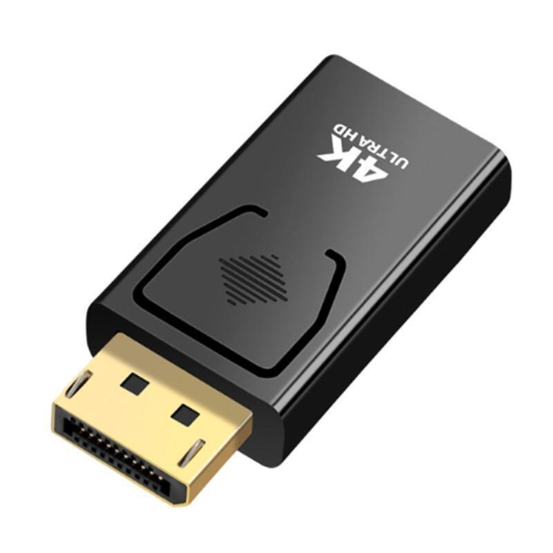 4K DisplayPort to HDMI-compatible Adapter Converter Display Port DP to TV Plug