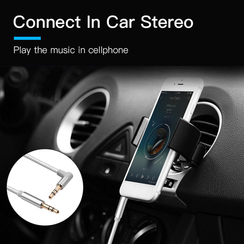 AV01S 3.5mm Aux Jack Male to Male Audio Cable for Car Headphones (3 meter)