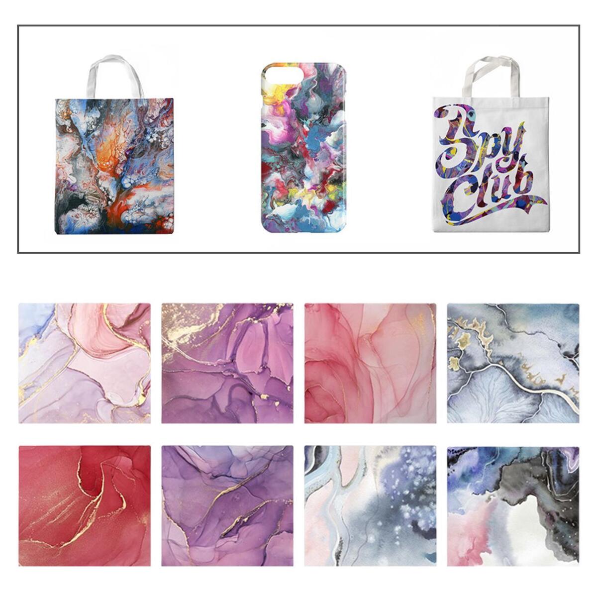 17pcs Heat Transfer Vinyl Sheet Ink Sublimation for Mug Coaster Bag DIY