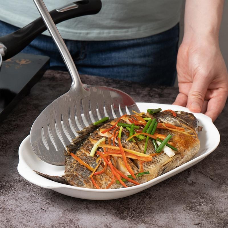 Slotted Spatula Turner Stainless Steel Fish Multitude of Purposes Comfortable