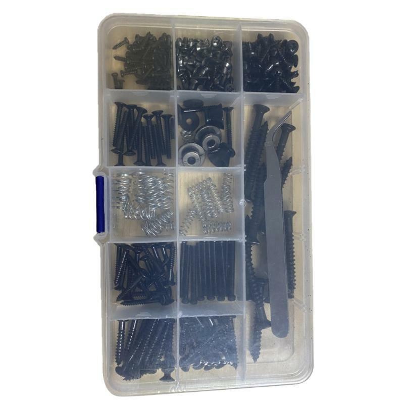 9 Pieces Guitar Screws Set Guitar Screw Kit Assortment Box Kit Electric Guitar
