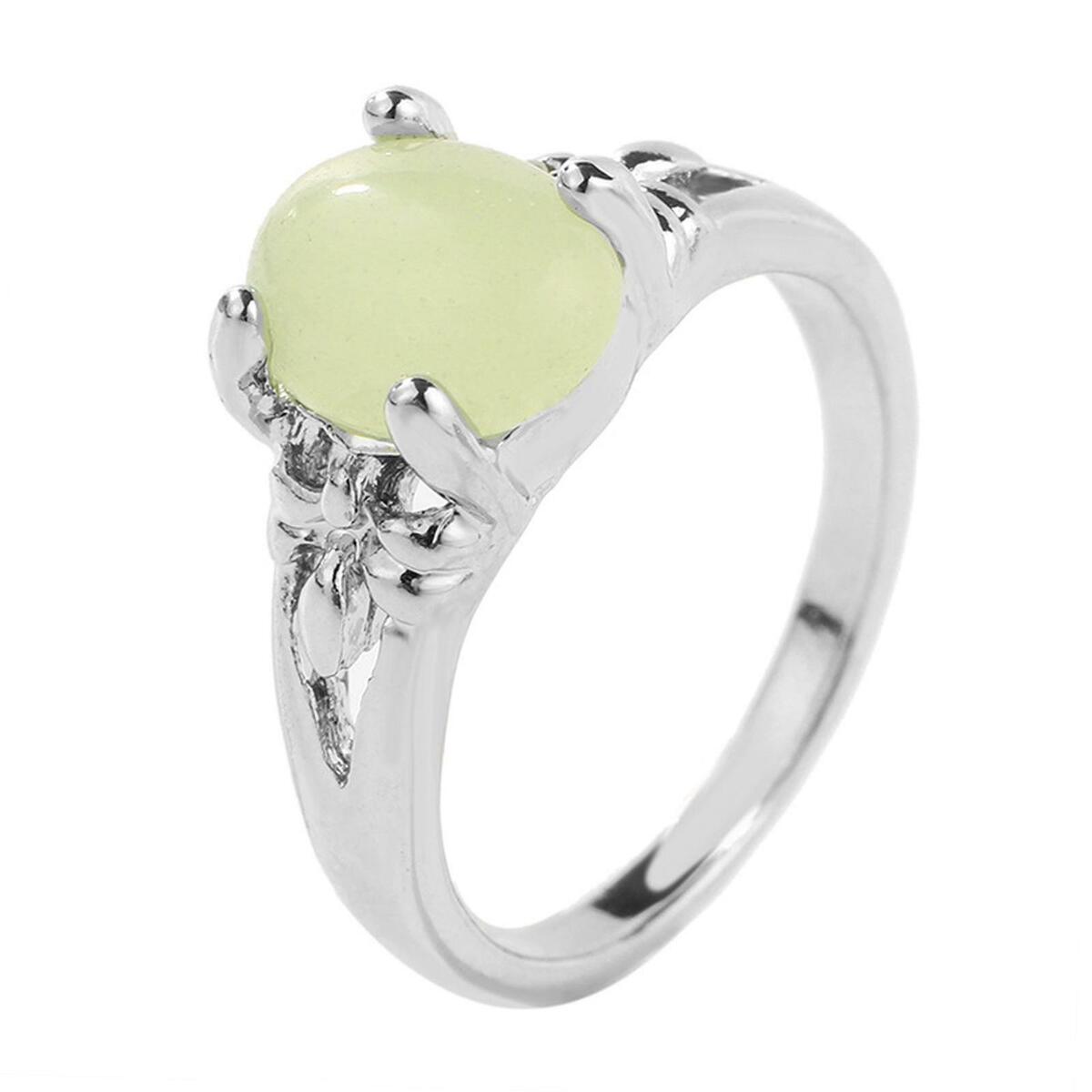 Luminous Glow Ring Finger Rings Glowing  Dark for Party Allergy