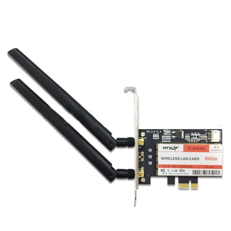 PCIE WiFi Desktop Kit 8265AC Expands WiFi 2.4G/5GHz BT 4.2 Dual Band + Antenna