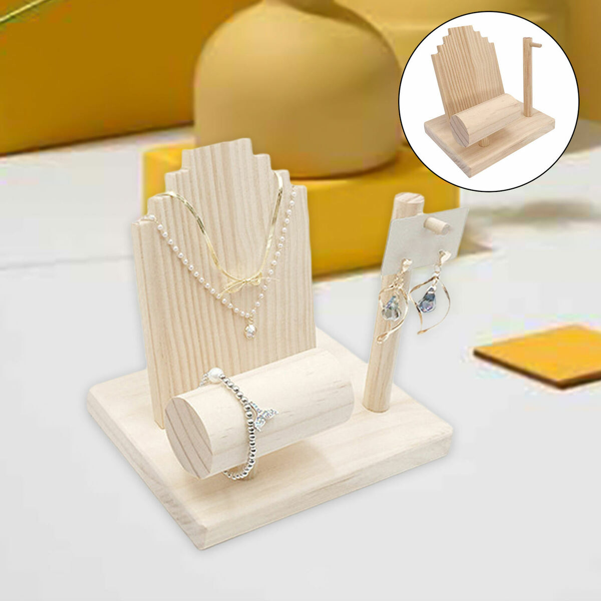 Jewelry Display Stand  Rack Showcase for Earrings Necklace Bangle