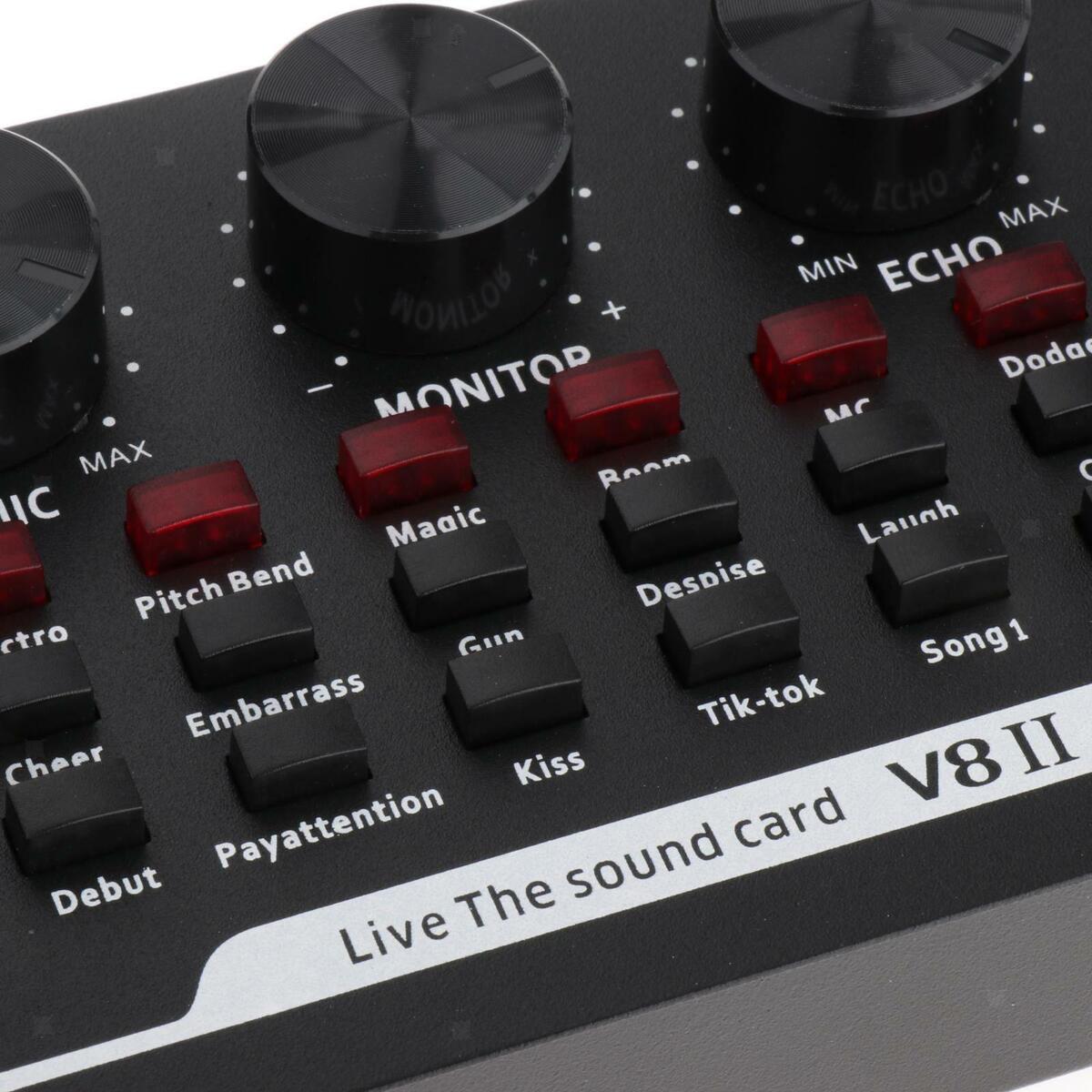 Mini V8II  Card  Mixer for Laptop Headset Phone Computer