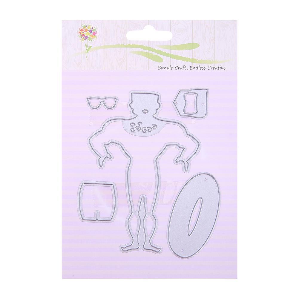5pcs Sunshine Swim Cutting Die Scrapbooking Metal Embossing Craft DIY Decor