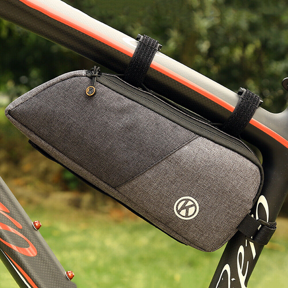 Bicycle Frame Front Top Tube Bag Big Capacity Waterproof MTB Saddle Pouch