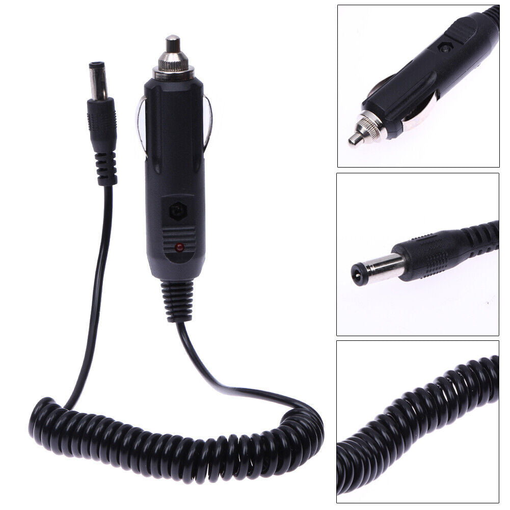 DC 12V Car Charger Charging Cable for Baofeng Radios UV-5R 5RE PLUS UV5A+