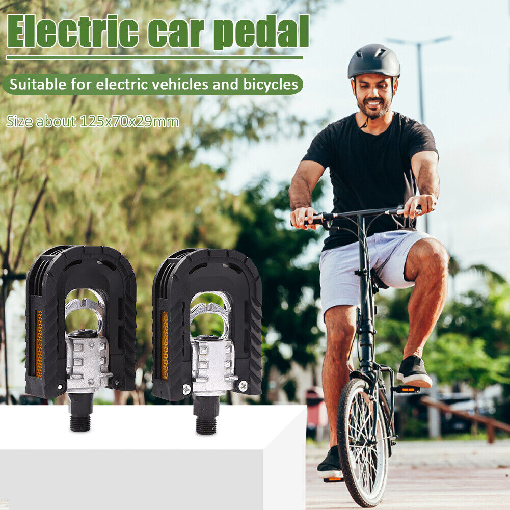 1 Pair Reflective Ball Folding Bicycle Pedal MTB Bike Anti-slip Foot Pedals