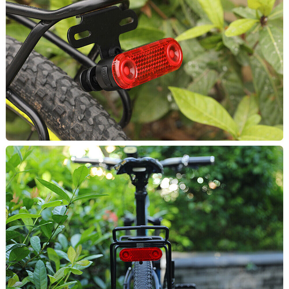 LED Bike Rack Taillight USB Charging Bicycle Rear Seat Reflective Lights