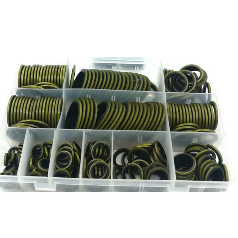 240pcs / box High Press Hydraulic Rubber Oil Pipe Seal Gasket Kit