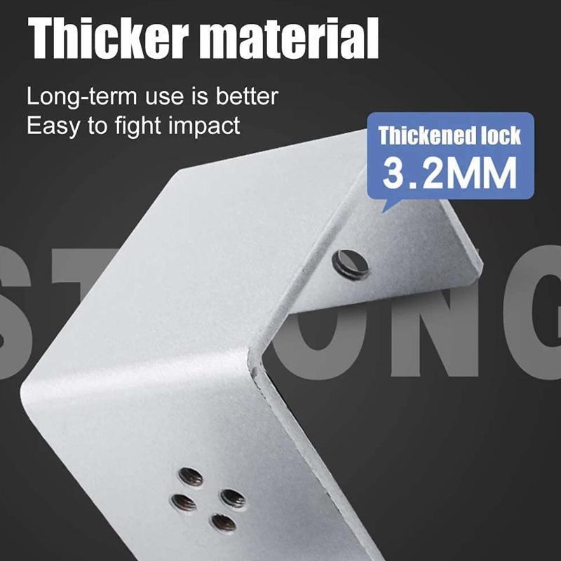 Aluminum Alloy Privacy Panel Screen Clamp Partition Support Thicken C-Shape Clip