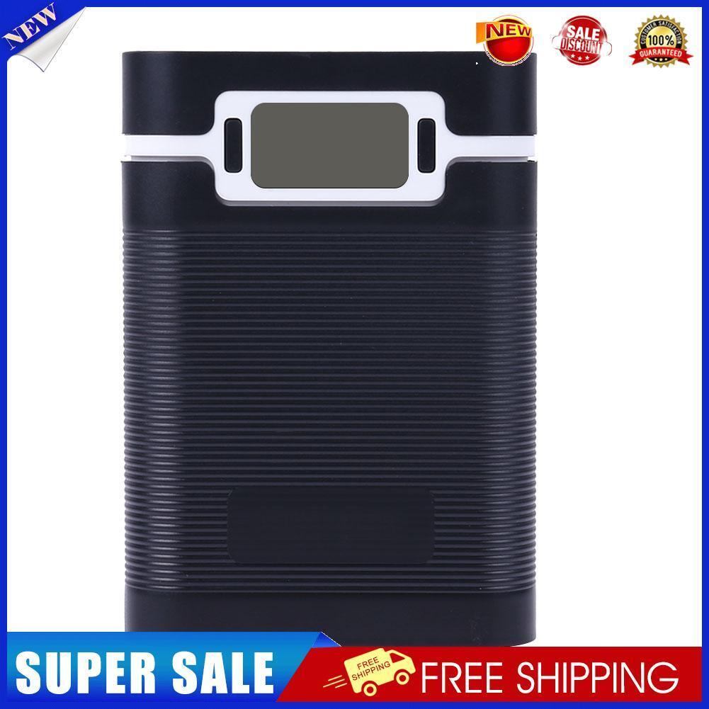 Portable 5V 2A 4x 18650 Power Bank Case Kit Battery Charger DIY Box (Black)
