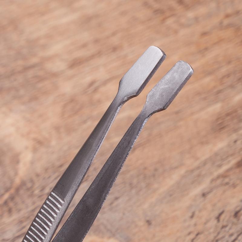 2 Pcs Stamp Tweezers Philately Stamps Collector Tools Philately Tweezers Eyebrow