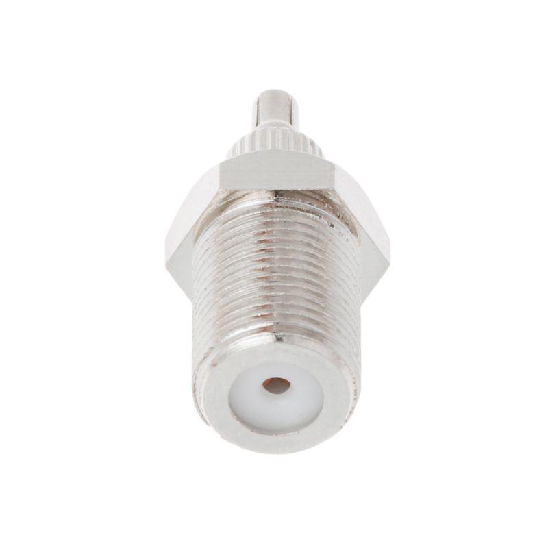 F Female To TS9 & CRC9 Male Plug Coaxial Adapter RF Connector Nickel Plated