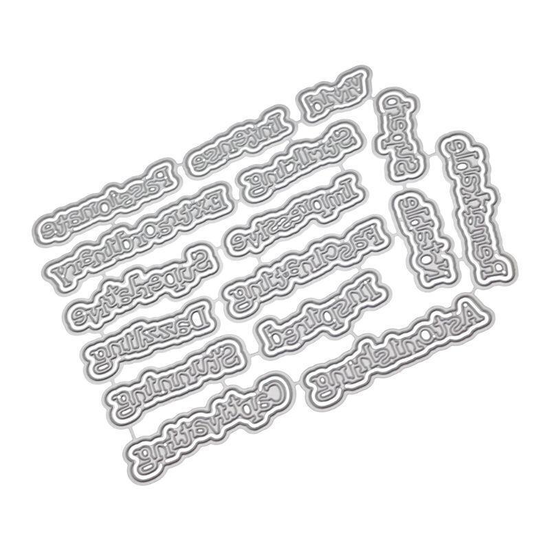 Letter Metal Cutting Dies Stencil DIY Scrapbooking Album Stamp Paper Card Craft
