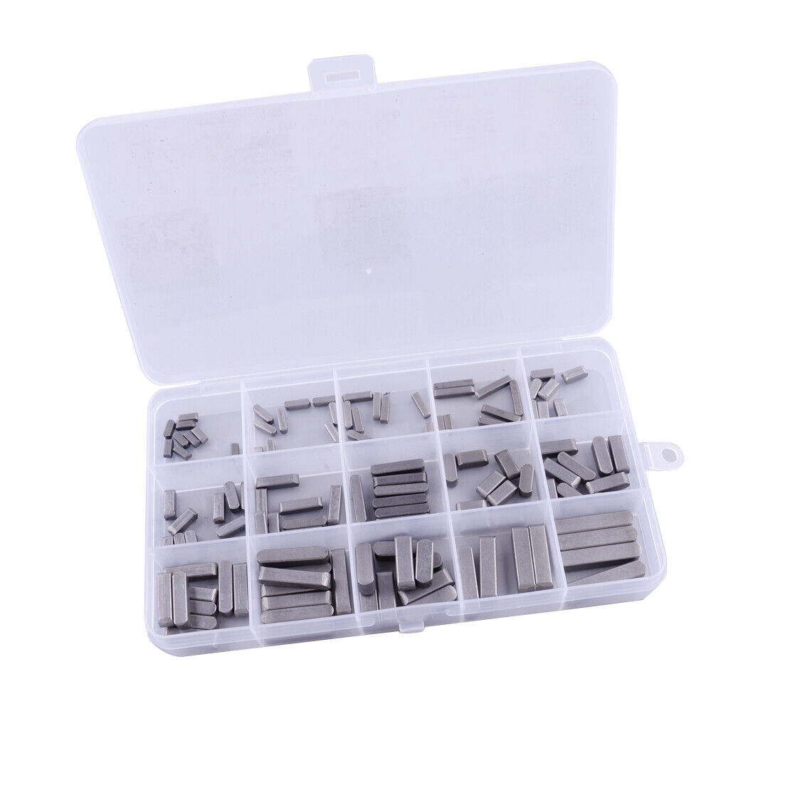 140Pcs 3 4 5 6mm Round Ended Feather Parallel Keys Drive Shaft Assortment