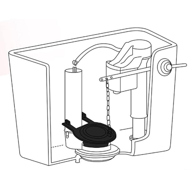 Toilet Flapper Cover Bathroom Water Saver Home Seal Tank Ring Adjustable