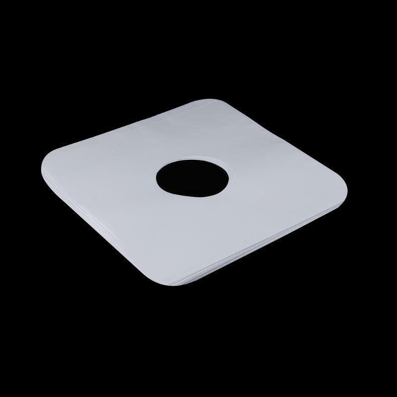 10PCS Anti-static White Kraft Paper Record Inner Bag Sleeves Protectors For 12