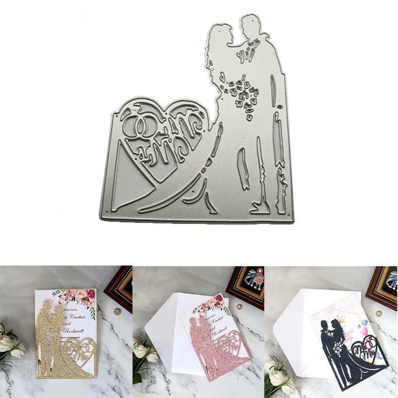 Heart Bridegroom Metal Cutting Dies Stencil Scrapbooking DIY Album Stamp Paper