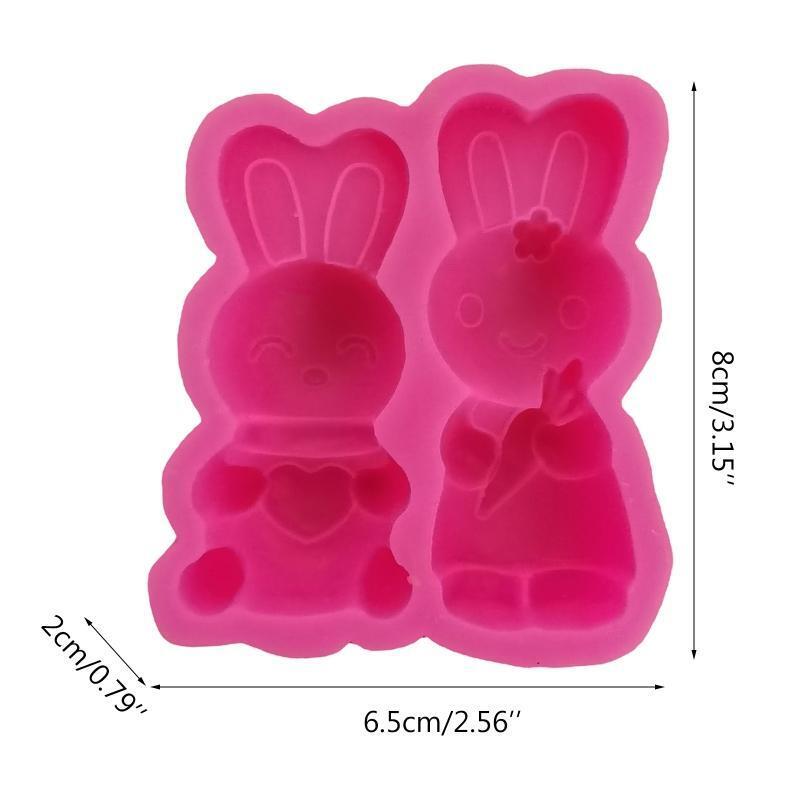 Easter Bunny Silicone Mold for Handmade Soap Making Cake Chocolate Decorating