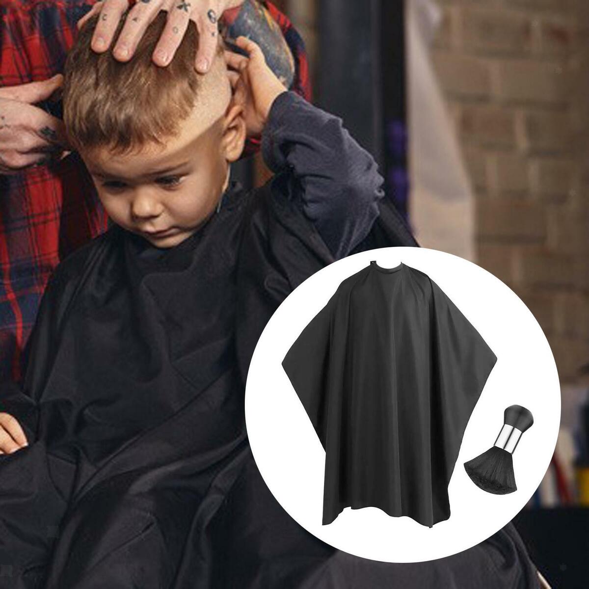 Barber Cape with Neck Duster Brush for Haircut Cosmetology Supplies  Use