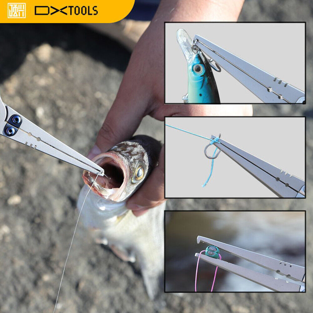 Saltwater Fishing Lures Pliers Tongs Hook Remover Line Cutter Tackle Tools