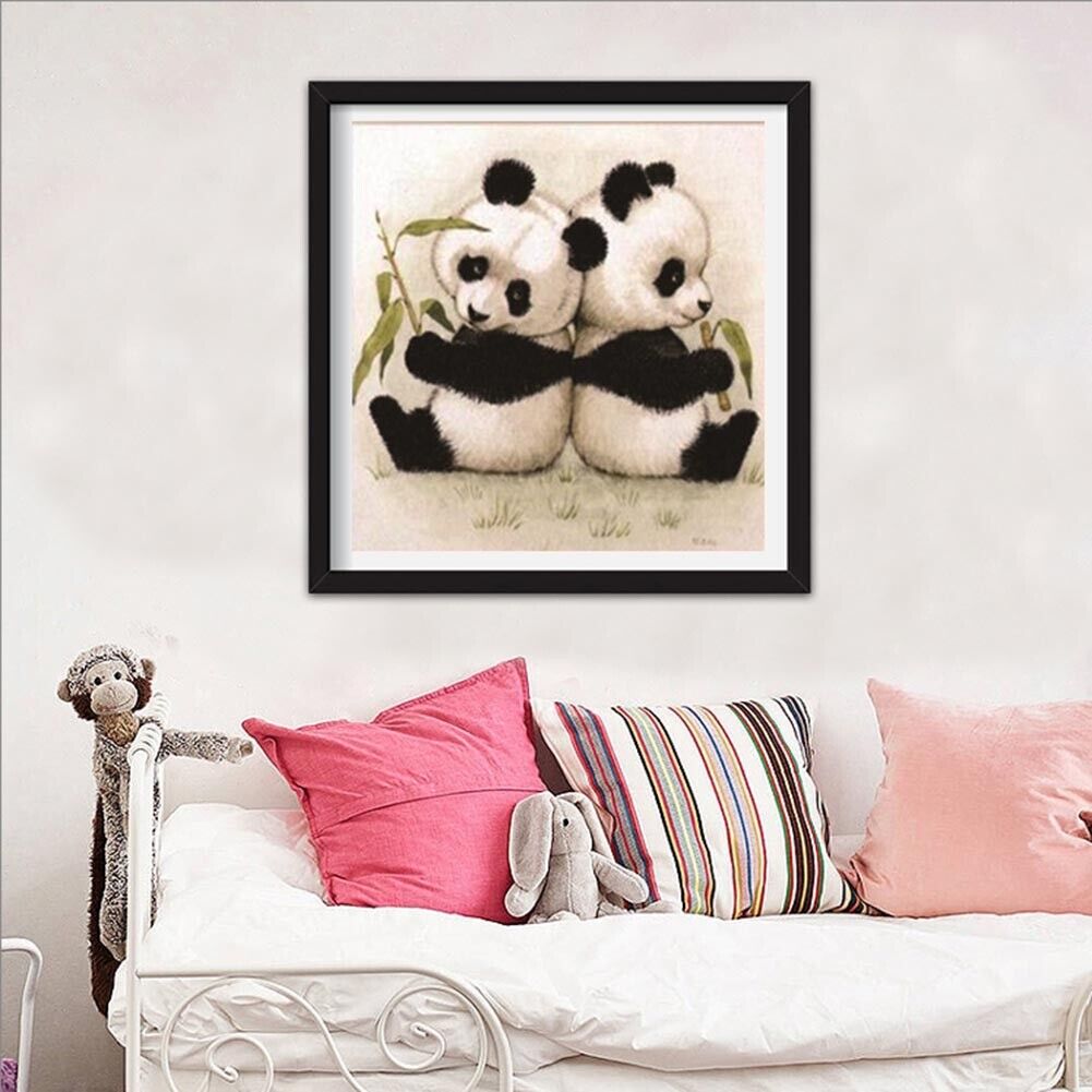 DIY 5D Embroidery Lovely Panda Diamond Painting Handmade Cross Stitch Craft