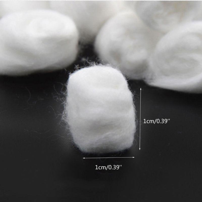 400Pcs Disposable Natural Medical Degreasing Cotton Rolling Ball Healthy Hygiene