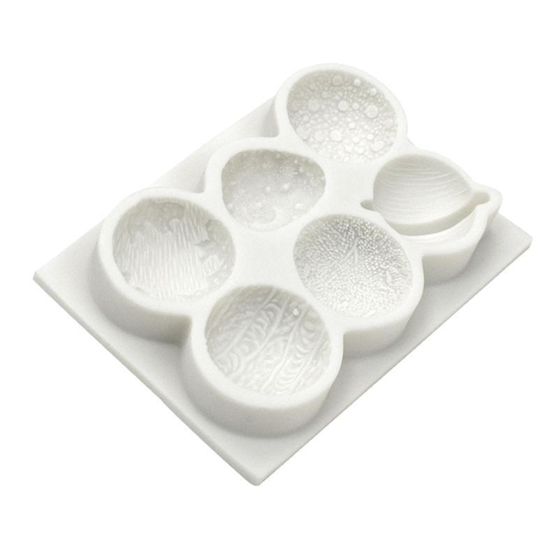 6 Cavities Chocolate Mould Fondant Molds Planet Shape Silicone Baking Gadgets