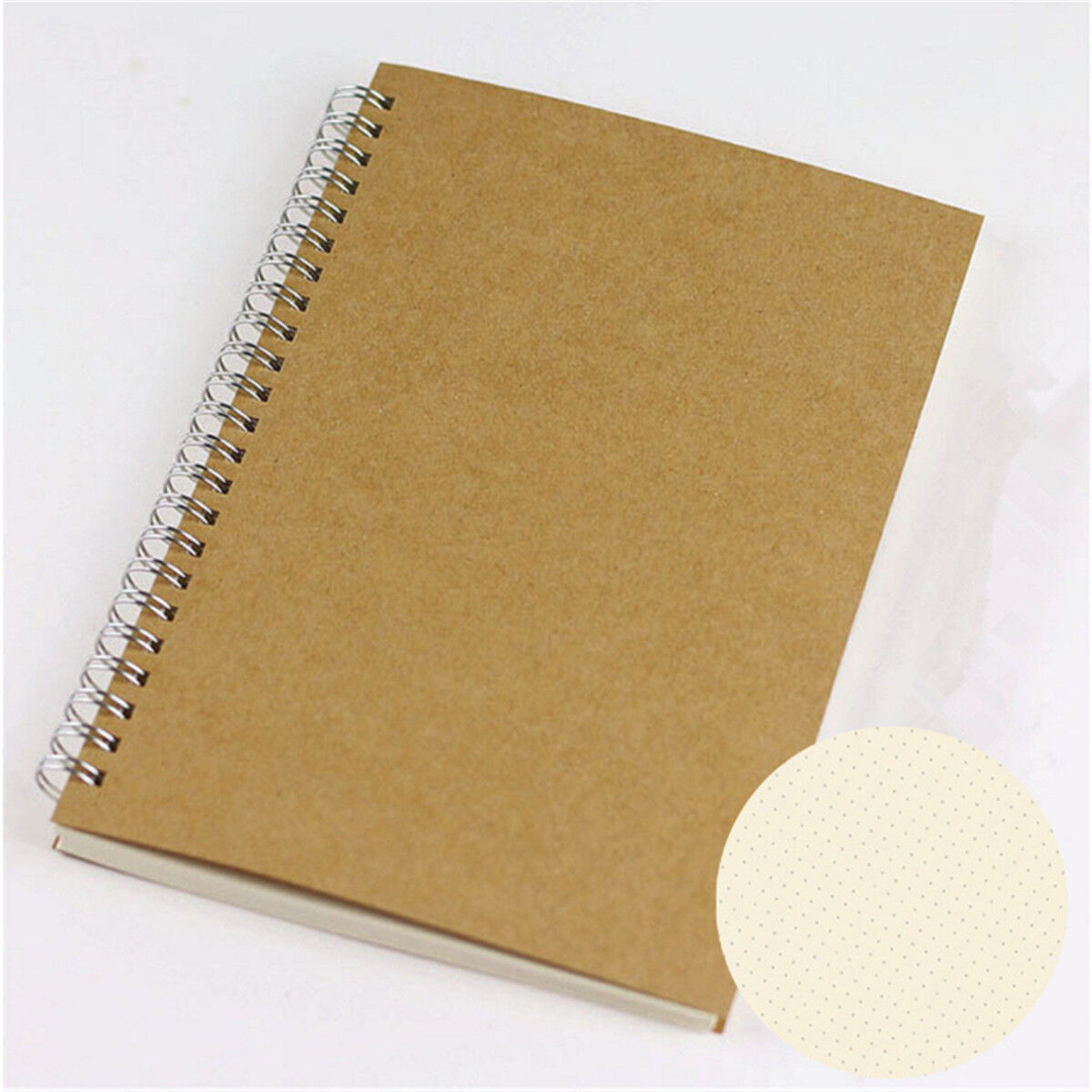 A5 Dot Grid Spiral Journal Diary Bullet Journal Notebook Hardcover Cardboard