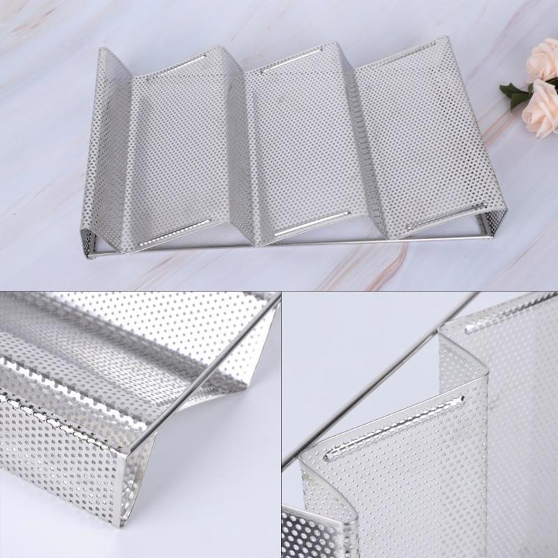 Stainless Steel Spice Rack 3 Tier Metal Pantry Storage Organizer Spice Holder