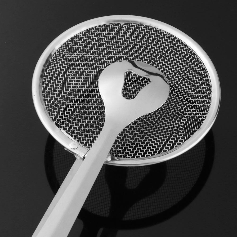 Stainless Steel Drain Oil Fried Food Strainer Food Clip Tong BBQ Salad Tool