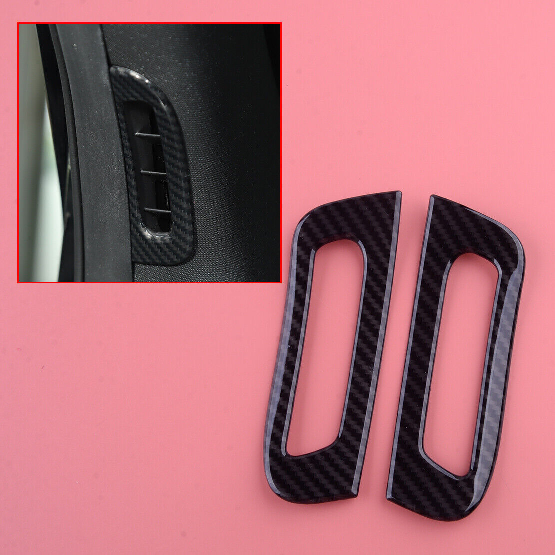 A Pillar Door Air Vent Outlet Trim Cover Frame Fit for Dodge Durango 2011-2021