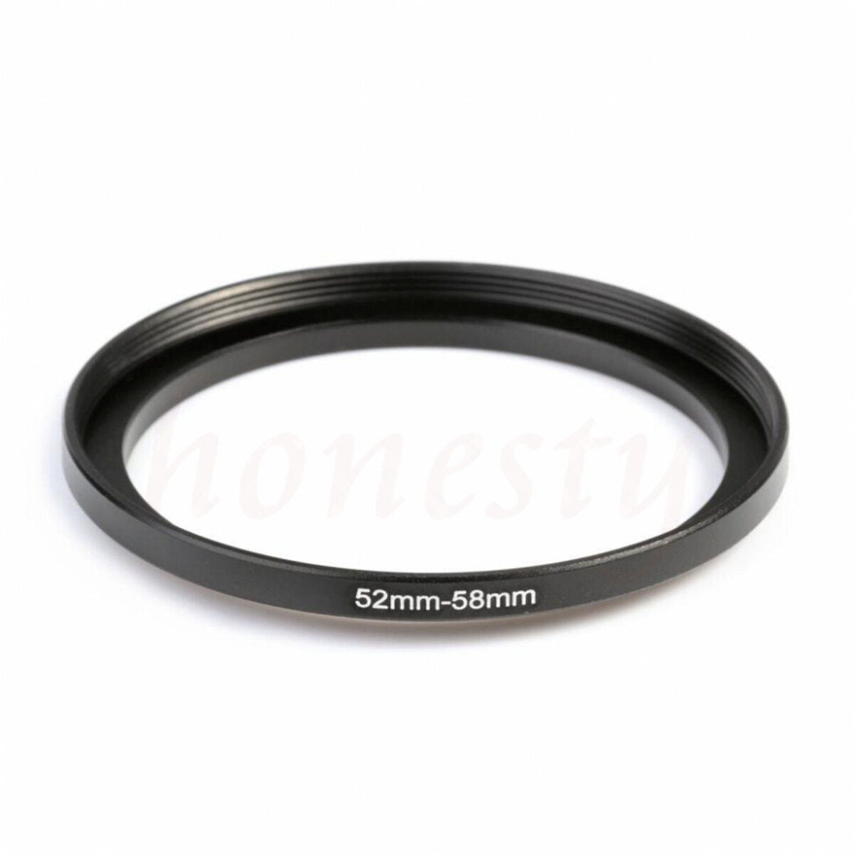 Black 52-58mm Step-Up Metal Adapter Ring /52mm Lens to 58mm Accessory for Camer