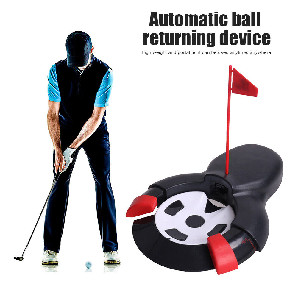 Automatic Golf Ball Returner Putting Cup Indoor Golf Practice Train Device