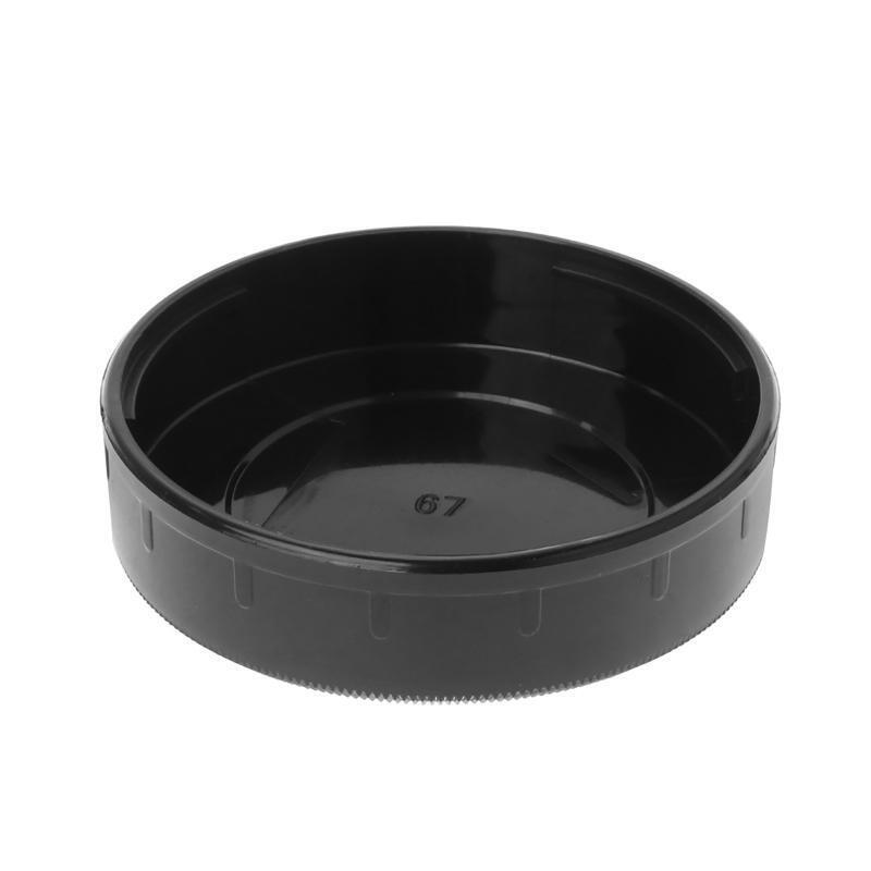 Rear Lens Body Cap Camera Cover Anti-dust Protection Plastic Black for PK67 Cam