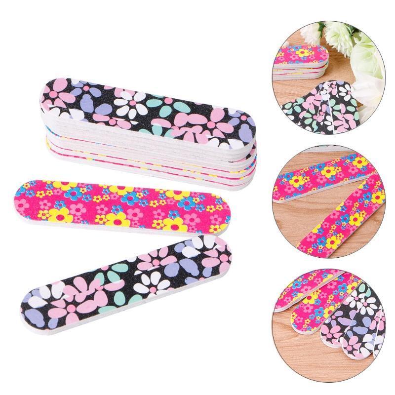 1PC Double Side Round Shape Nail Files Sanding Manicure Tools Nail Art Tips New